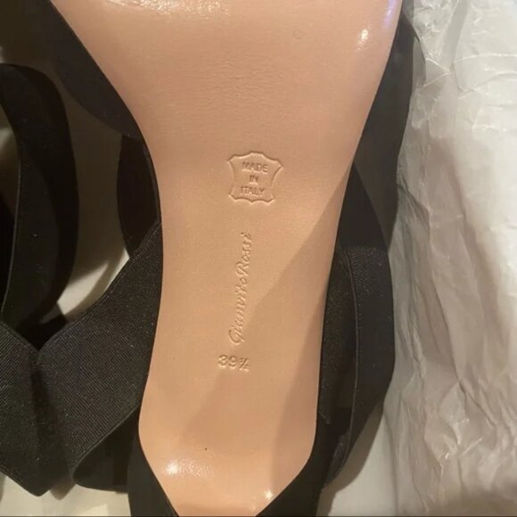 Gianvito Rossi Rhia Black Suede Pointed Pumps 39.5 - Picture 8 of 11